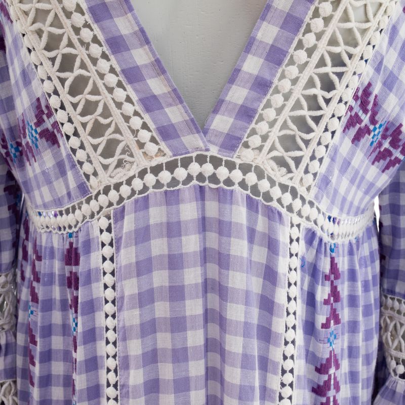 Vestido-Dodo-Bar-Or-Longo-Xadrez-Lilas