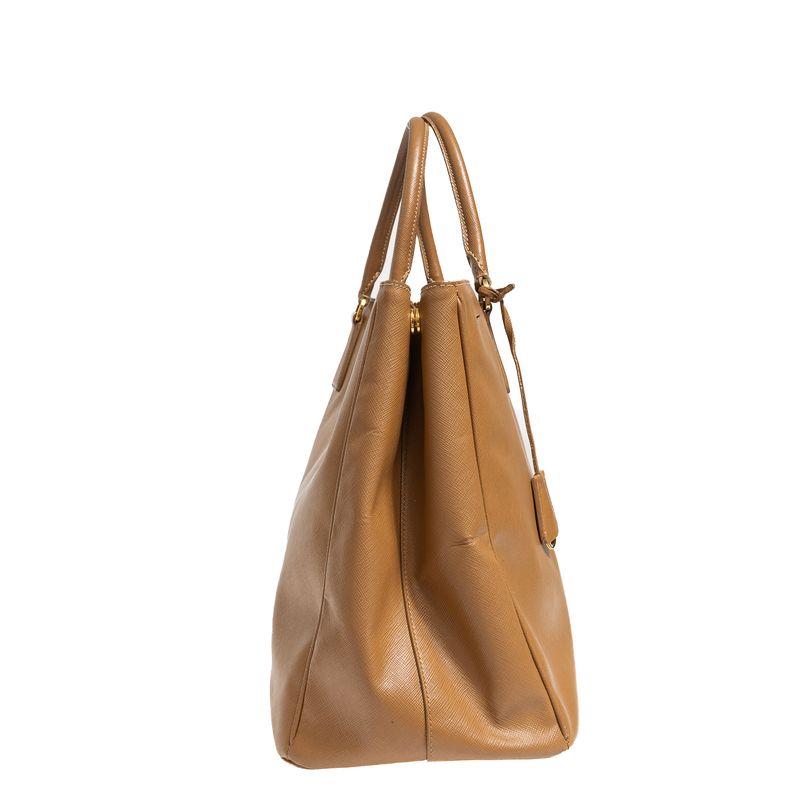 Bolsa-Prada-Tote-Saffiano-Caramelo