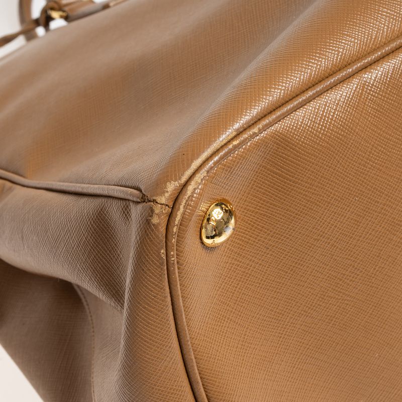 Bolsa-Prada-Tote-Saffiano-Caramelo