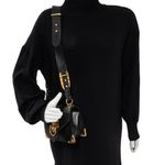 Bolsa-Prada-Cahier-Leao-Couro-Preto