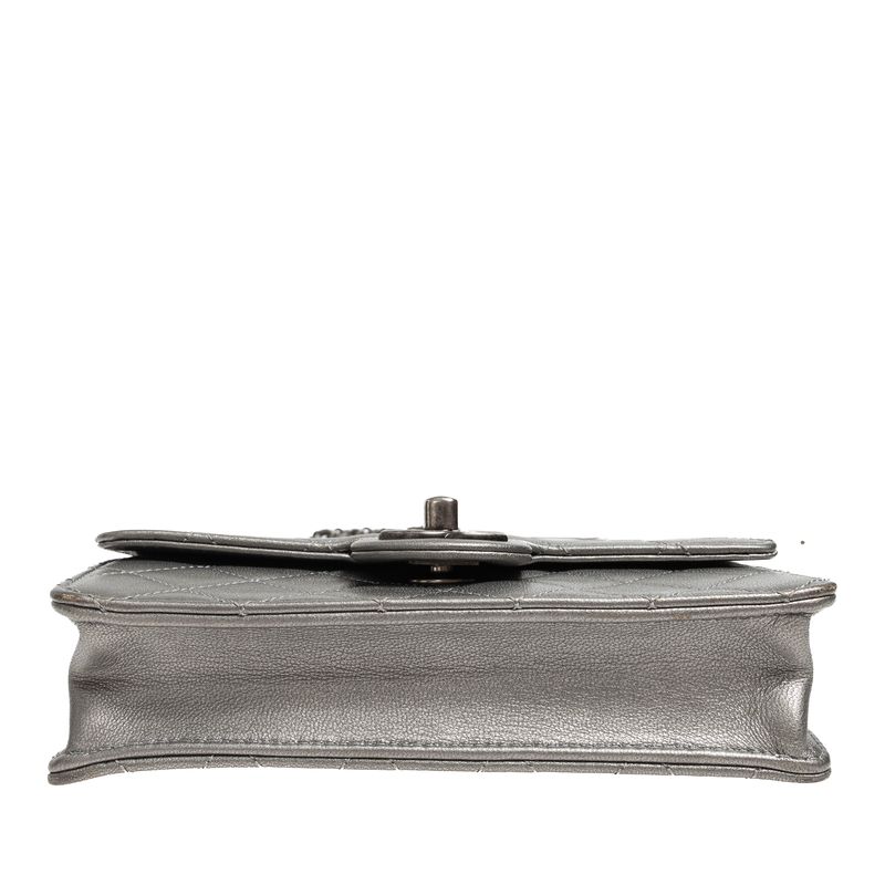 Bolsa-Chanel-Esferas-Mini-Transversal-Prateada