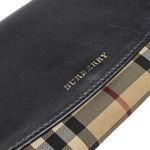 Carteira-Burberry-Porter-Continental-House-Check-Preta
