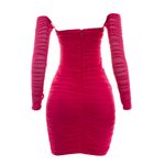 Vestido-Babado-Rosa