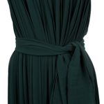Vestido-Adriana-Degreas-Plissado-Verde-Escuro-