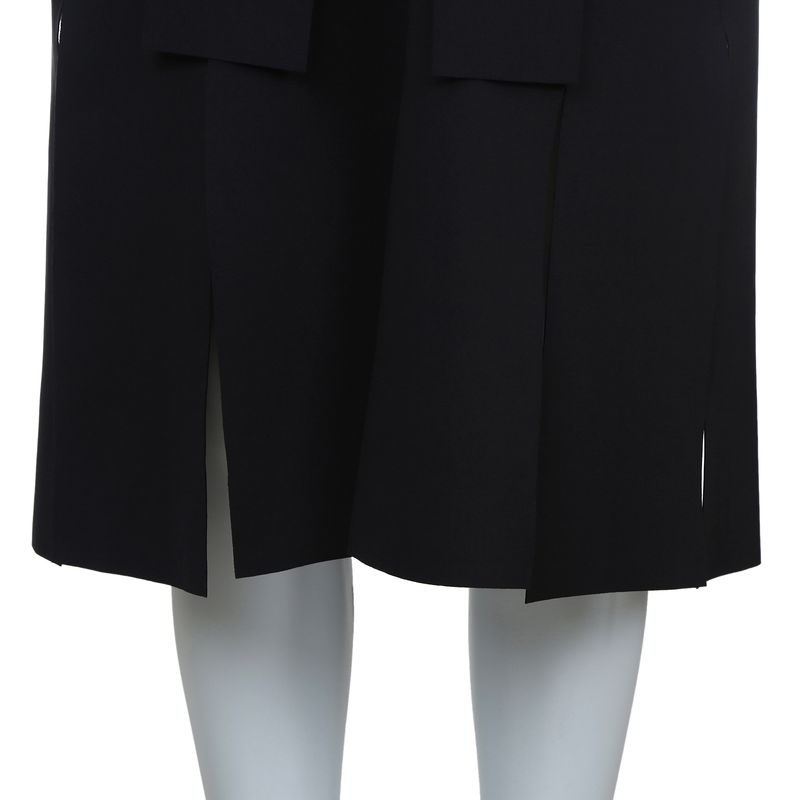 Vestido-Gloria-Coelho-Franjas-Preto-