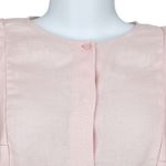 Camisa-Max-Mara-Linho-Babados-Rosa-