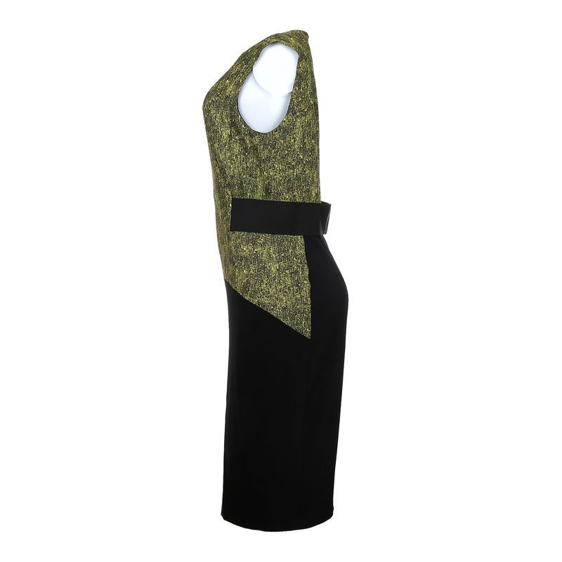 Vestido-Sportmax-Amarelo-e-Preto-