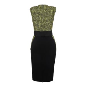 Vestido Sportmax Amarelo e Preto