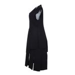 Vestido-Gloria-Coelho-Franjas-Preto-