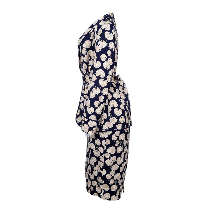 Conjunto-Diane-Von-Furstenberg-Estampado-Azul-Marinho-