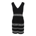 Vestido-Carolina-Herrera-Trico-Preto-e-Branco-