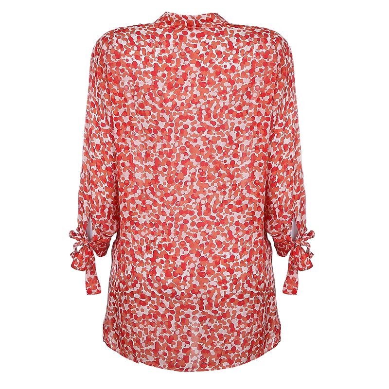 Blusa-Carolina-Herrera-Seda-Vermelha-e-Branca