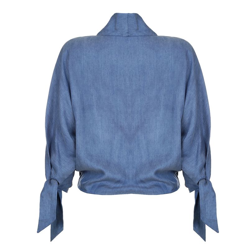 Blusa-Carolina-Herrera-Azul-