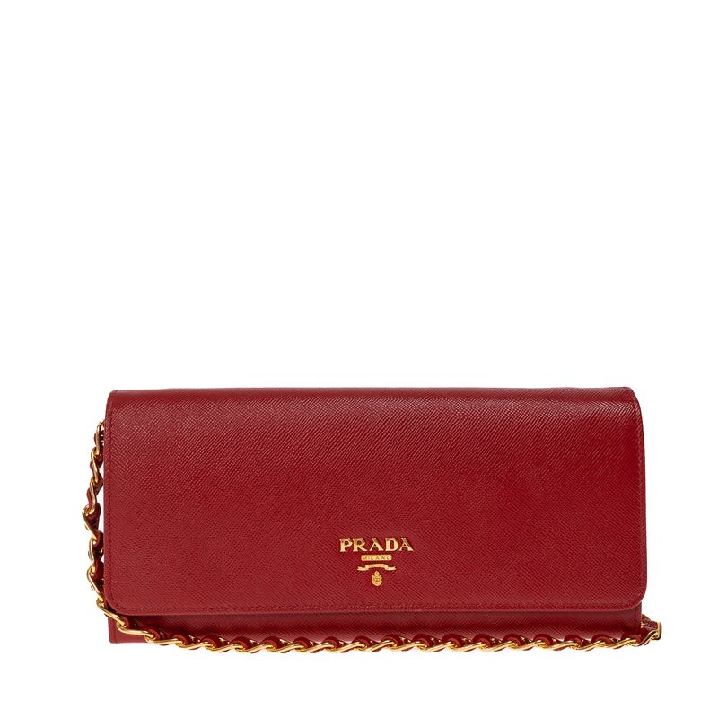 Carteira-Prada-Com-Alca-Saffiano-Vermelho-