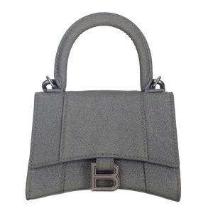 Bolsa Balenciaga Mini Hourglass Prateada