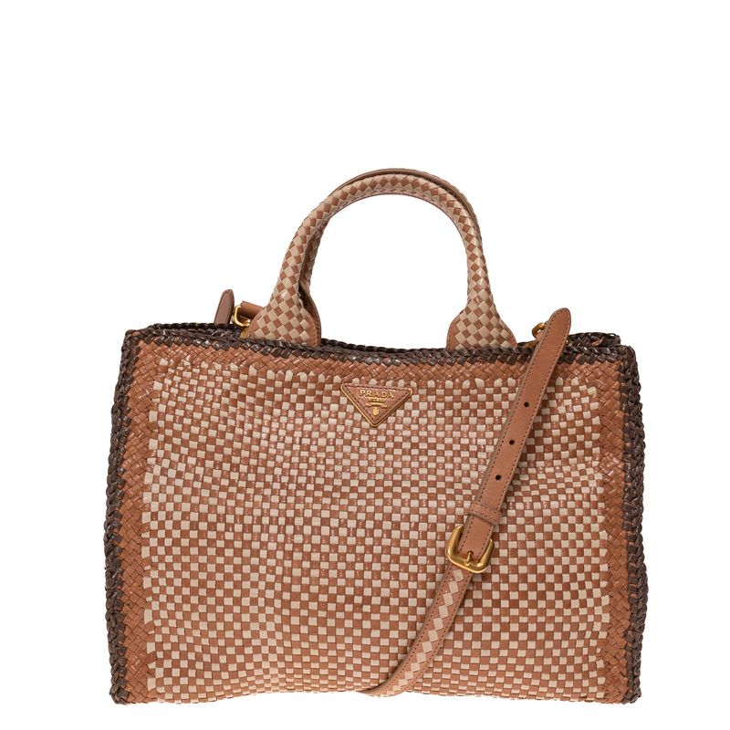 Bolsa-Prada-Couro-Trancado-Marrom