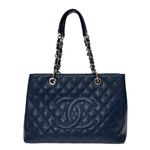 Bolsa-Chanel-Shopper-Caviar-Azul