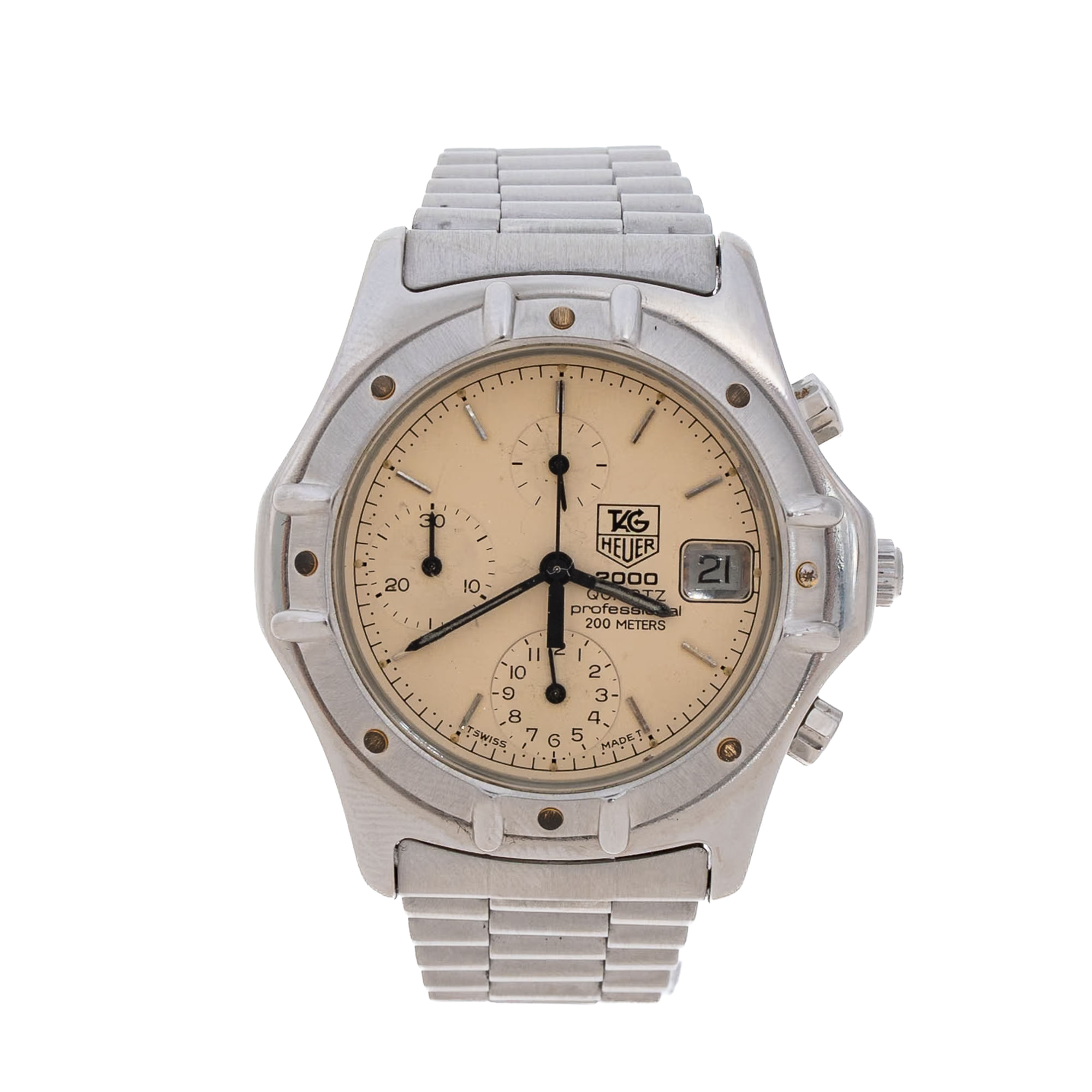 Rel gio Tag Heuer 2000 Quartz Professional Brech de luxo