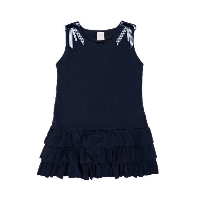 Vestido-Paola-Bimbi-Infantil-Babados-Marinho