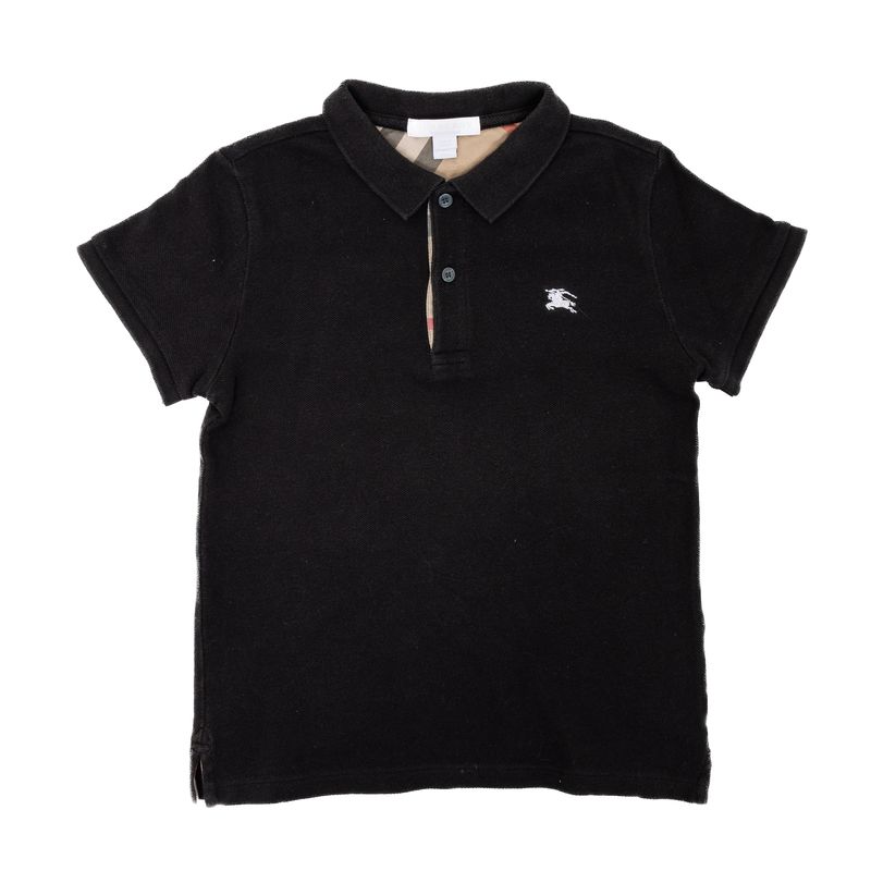 Polo-Burberry-Infantil-Preta