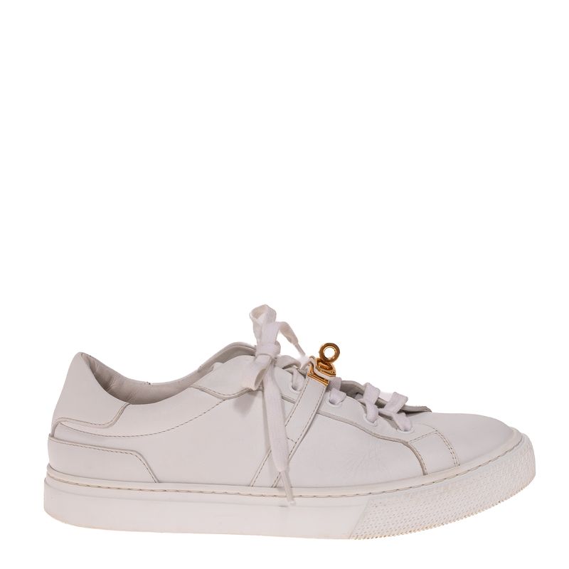 Tenis-Hermes-Day-Branco-Ferragem-Dourada