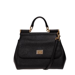 Bolsa Dolce & Gabbana Sicily Couro Preta