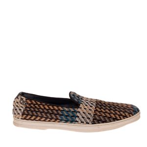 Tênis Slip On Salvatore Ferragamo Camurça Trançada