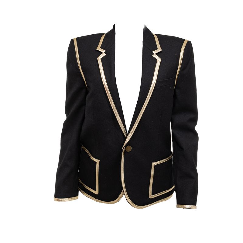 Blazer-Saint-Laurent-La-Preto-e-Dourado