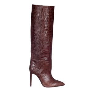 Bota Paris Texas Croco Marrom