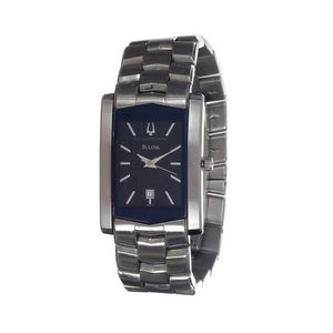 Relógio Bulova Retangular Bulova 96B75 Aço Prateado