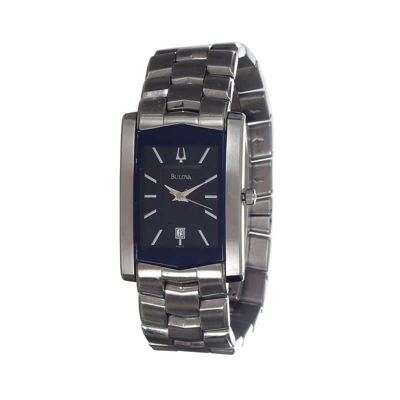 Relogio-Bulova-Retangular-Bulova-96B75-Aco-Prateado