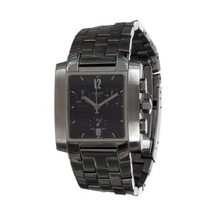 Relógio Tissot L875/975K Preto Aço Prateado