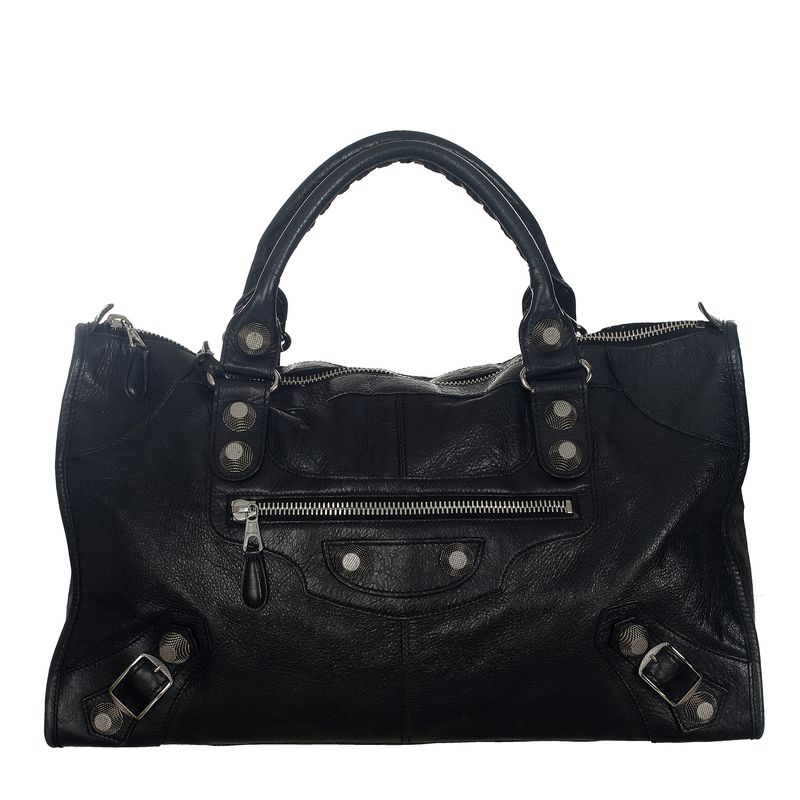 Bolsa-Balenciaga-Motocross-Couro-Preta