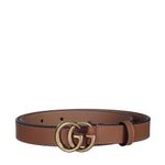 Cinto-Gucci-GG-Couro-Marrom