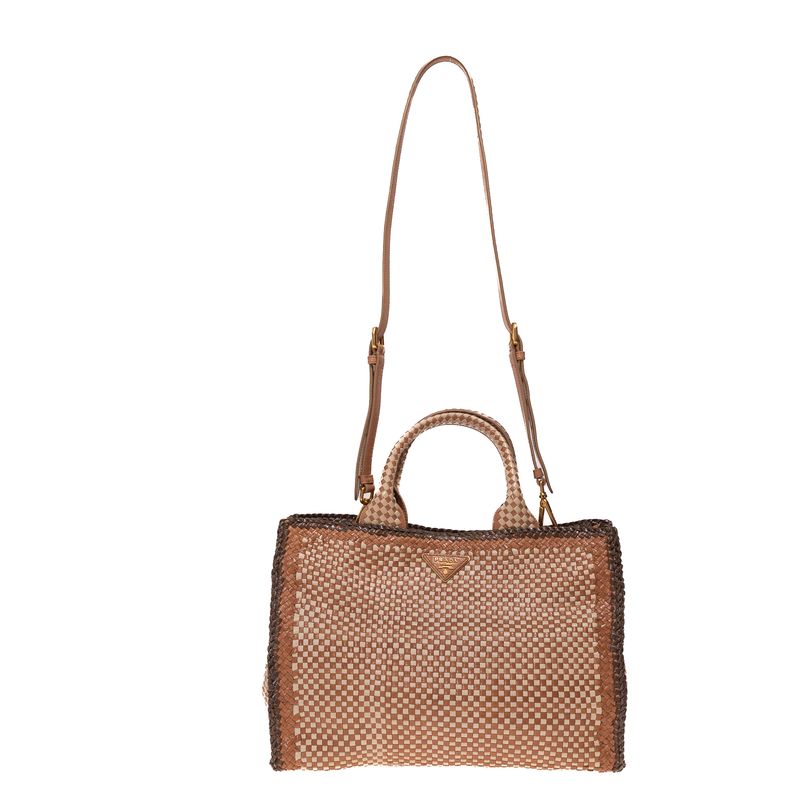 Bolsa-Prada-Couro-Trancado-Marrom