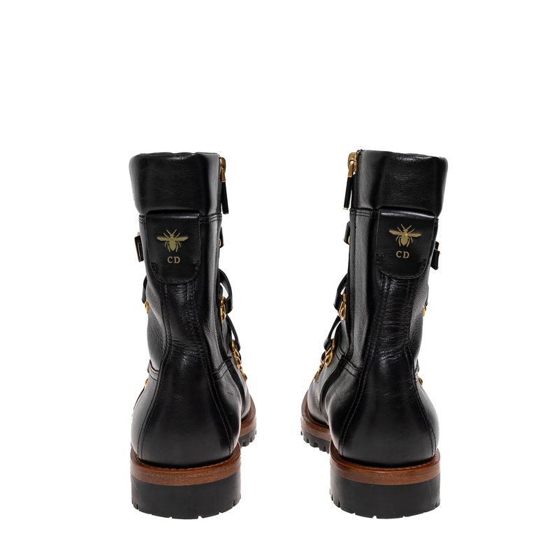 Coturno-Christian-Dior-Couro-Preto
