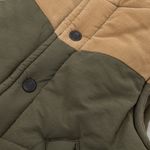 Colete-Janie-and-Jack-Infantil-Puffer-Verde-e-Bege