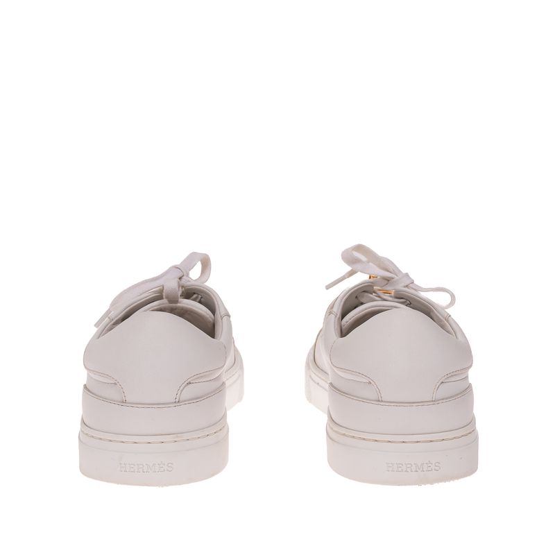 Tenis-Hermes-Day-Branco-Ferragem-Dourada