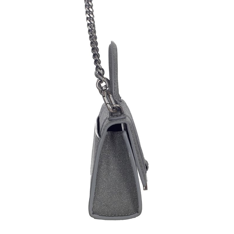 Bolsa-Balenciaga-Mini-Hourglass-Prateada-