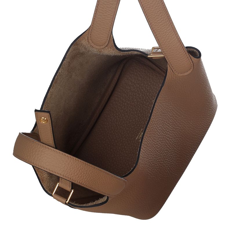 Bolsa-Hermes-Picotin-Lock-18-Couro-Bege
