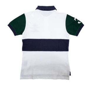 Blusa Polo Ralph Lauren Infantil Branco, Azul e Verde