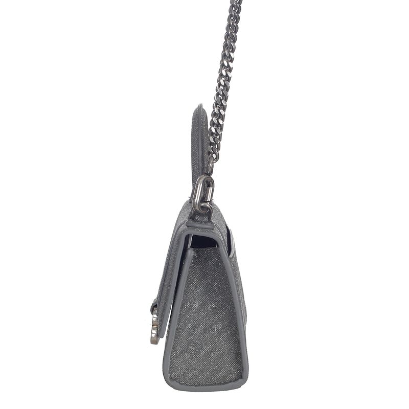 Bolsa-Balenciaga-Mini-Hourglass-Prateada-