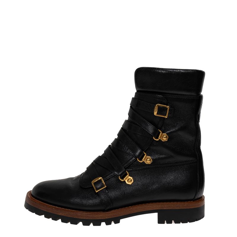 Coturno-Christian-Dior-Couro-Preto