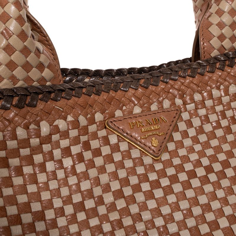 Bolsa-Prada-Couro-Trancado-Marrom