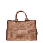 Bolsa-Prada-Couro-Trancado-Marrom