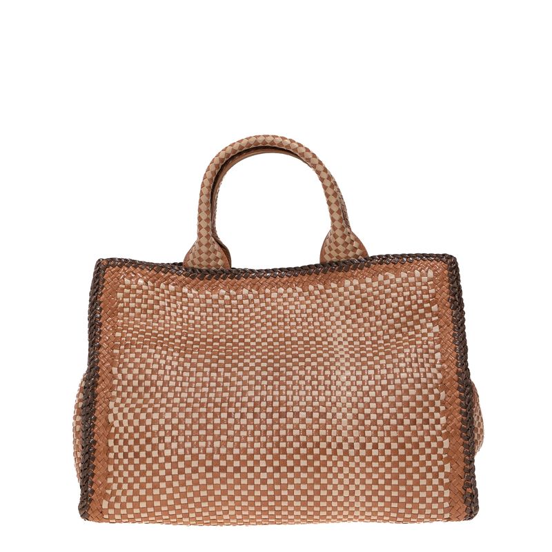 Bolsa-Prada-Couro-Trancado-Marrom