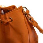 Bolsa-Saint-Laurent-Emmanuelle-Bucket-Couro-Laranja