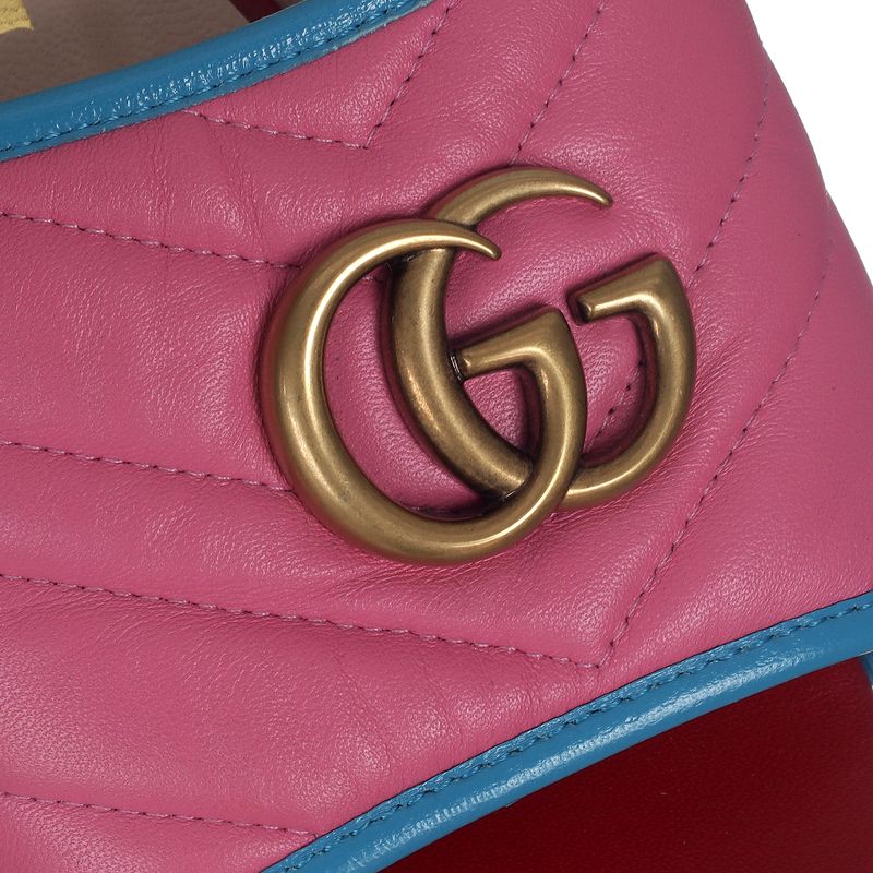 Rasteira-Gucci-Marmont-GG-Rosa