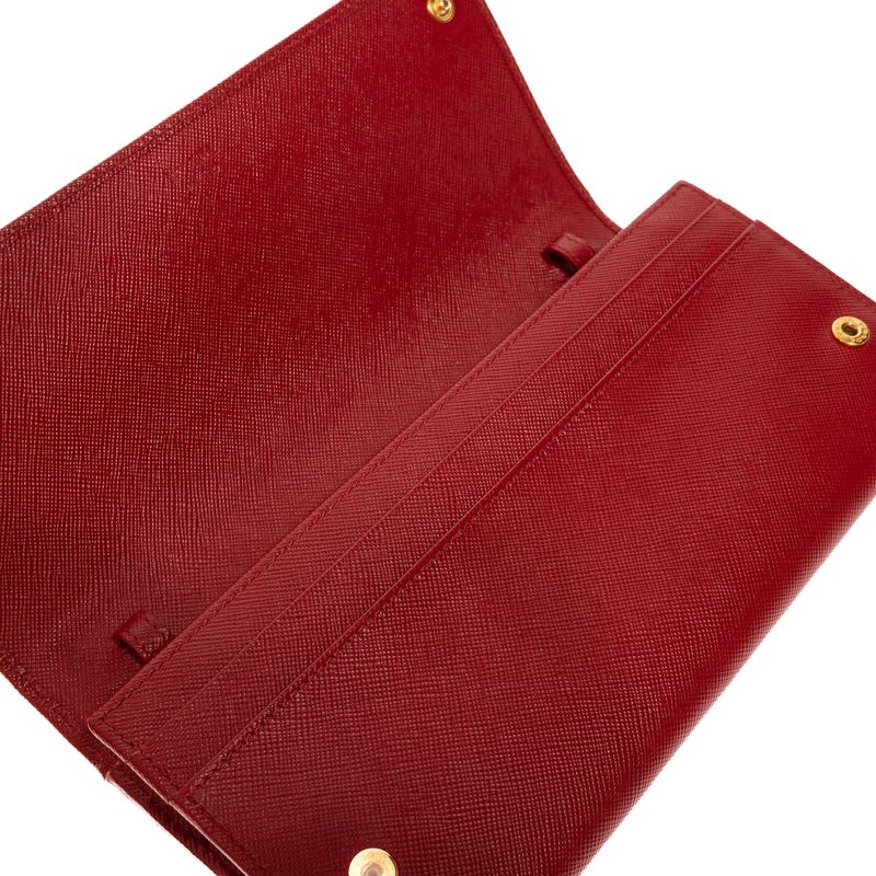 Carteira-Prada-Com-Alca-Saffiano-Vermelho-