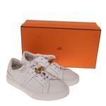 Tenis-Hermes-Day-Branco-Ferragem-Dourada